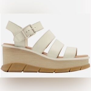 Sorel Joanie III Ankle Strap Wedge Sandals, Size 10